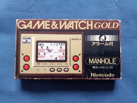 Nintendo game watch with manhole box instructions etc #70c834