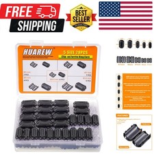 5 Values 28 Pcs Black Clip-on Ferrite Ring Core RFI EMI Noise Suppressor Cabl...