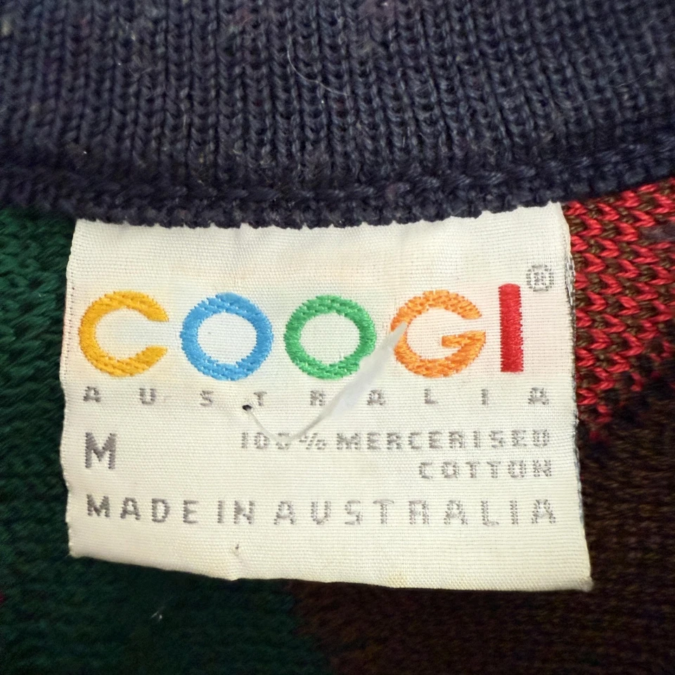 Vintage Coogi Sweater Mens Medium 3D Knit Australia 90s Cosby Hip Hop - Image 2 of 4