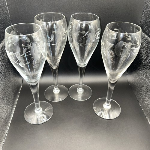 4 PRINCESS HOUSE HERITAGE Tulip Champagnes / Hand-Blown AMERICAN CRYSTAL / Rare! - Picture 6 of 9