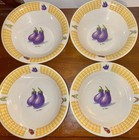 Four Eggplant Bowls By Tabletop Unlimited - Great For Practical Use Or Decor