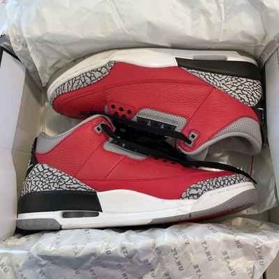 Nike Air Jordan 3 Retro SE  Fire Red/Cement Grey Men's Size 11