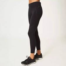 SWEATY BETTY Black Power 7/8 Workout Legging High Waist Active Gym Size Small