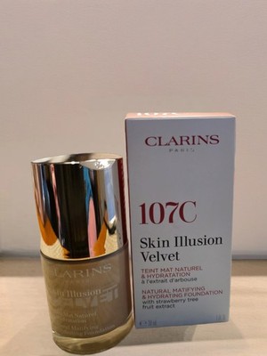 CLARINS SKIN ILLUSION VELVET FOUNDATION 30 ML/1 FL.OZ. #107C