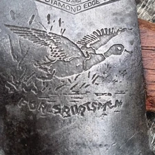 Vintage Flying Duck Shapleighs  Hardware Hatchet..original handle.