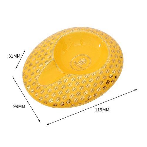 Dreieck 1ct Zigarre Aschenbecher Keramik Zigarette Zigarren Asche Halter Gelb - Bild 3 von 8