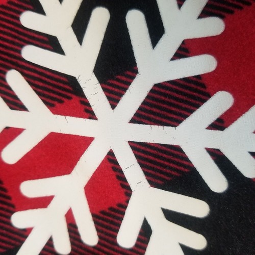 2 Girls Sz 4-5 Winter Christmas Shirts Buffalo Plaid Red Black Snowflake Racoon - Picture 3 of 13
