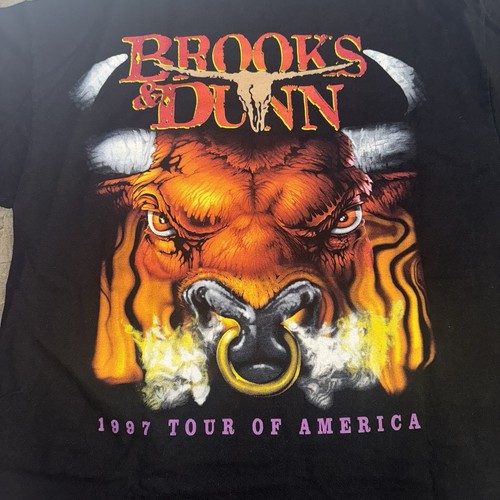 Vtg 90’s Brooks &Dunn Double Sided American Tour T-Shirt Men’s Sz-XL - Picture 6 of 6