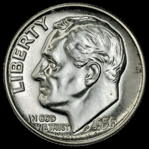 🔥1956 Roosevelt Dime • Gem Proof • 90% Silver • Light Toning • Uncertified🔥