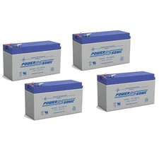 Power-Sonic 12V 9AH Battery Replaces Mongoose M200 Electric Scooter - 4 Pack