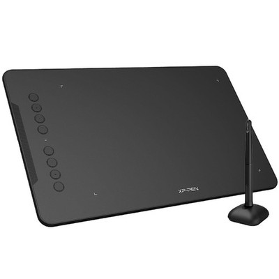XPPen Deco 01 V3 Zeichentablett mit 10'' x 6,25'' funktionierendem Deco01 V2, schwarz 