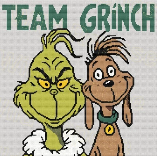 TEAM GRINCH CROCHET PATTERN GRAPHGAN, 180x180 Single Crochet - Image 4 of 4