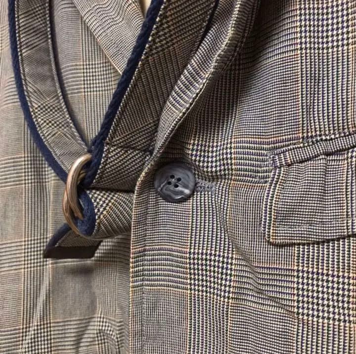 Engineered Garments Glen Check 3-Button Cotton Ja… - image 2