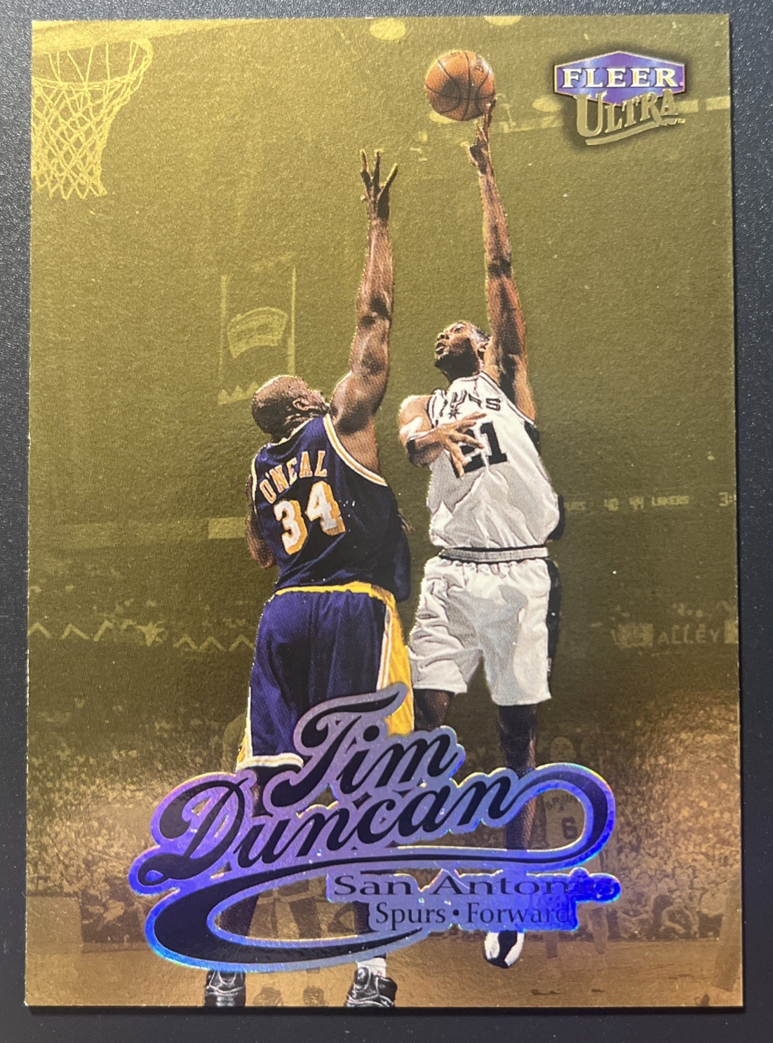 Tim Duncan 1998-99 Fleer Ultra Gold Medallion #55G San Antonio Spurs HOF
