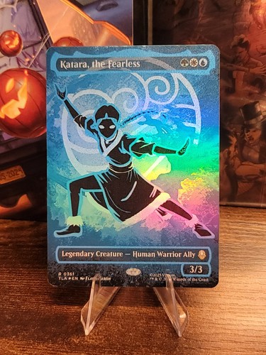 Katara The Fearless Foil Textless Playtest Or Stand In Card For MTG EDH Avatar - Picture 1 of 2