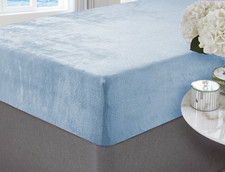 Luxury Teddy Fleece Fitted Sheet Extra Deep Cosy & Warm Single Double King Bed