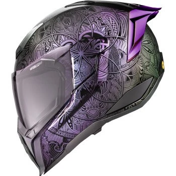 Casco Icon Ultraflite Cara Completa Ópalo Mandala Púrpura Adulto Talla Pequeña 0101-18617 Foto 2 de 4