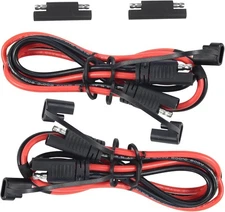 [2 Pack]  SAE to SAE Extension Cable - DC Power Heavy Duty 12AWG 2 Pin Quick 