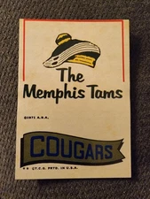 1971 Vintage ABA Basketball Team Sticker Memphis Tams Carolina Cougars