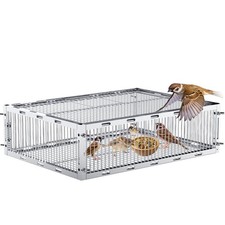 Bird Trap Cage with Escape-Proof, 16.6"L x 12.0"W x 4.72"H, Off White