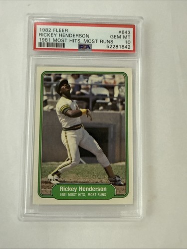 1982 Rickey Henderson #643
