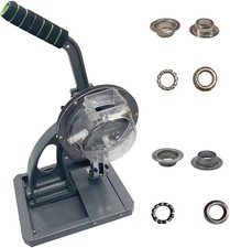 Manual Buttoning Machine Dia 12mm Buttonhole Puncher Eyelet for Banner, KT Board