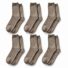 6 Pairs Thermal Bed Socks Womens Mens Winter Warm Cosy Fluffy Wool Blend Beige