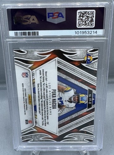 2023 Panini Phoenix Puka Nacua FIRE FORGED SILVER SEISMIC #FF8 PSA 10 GEM MINT - Picture 3 of 3