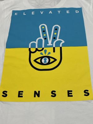 PEACE LOVE Mellow Mushroom Yellow Room T-Shirt Mens SM ELEVATED SENSES
