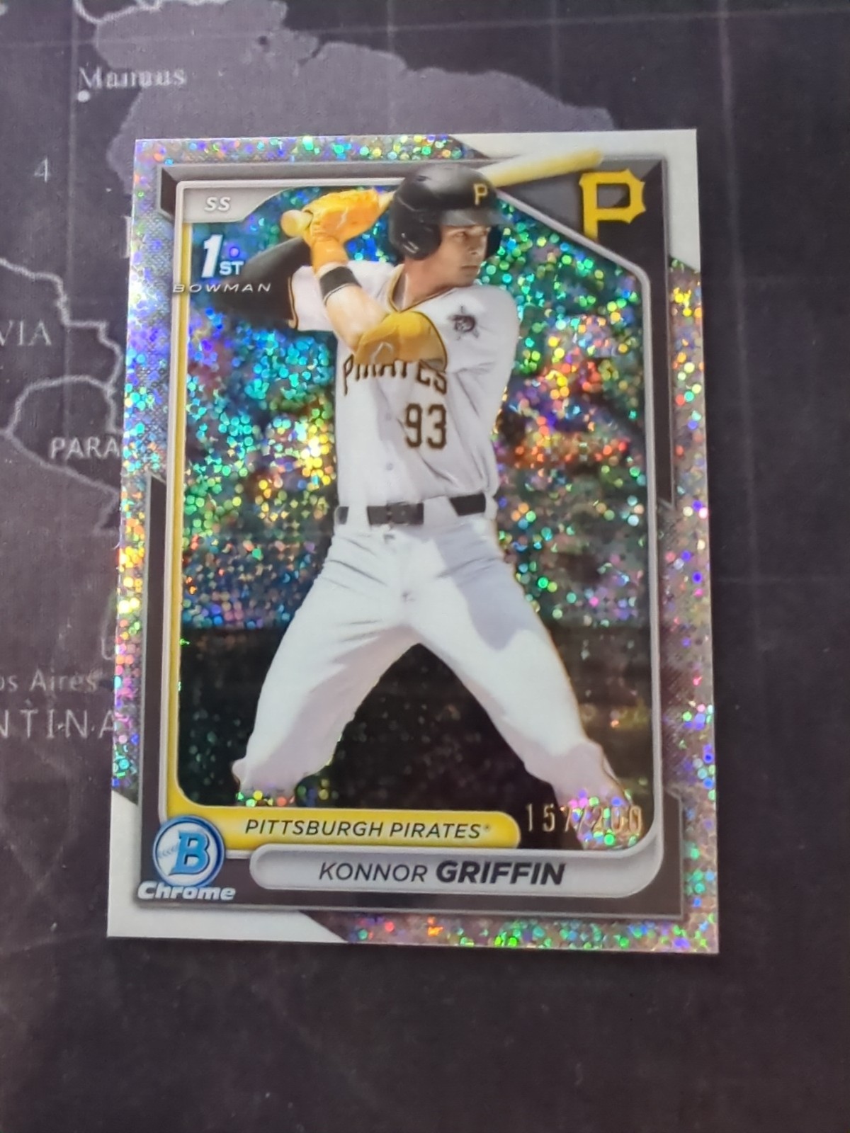 2024 Bowman Chrome 1st Konnor Griffin Pirates Sparkles Refractor 157/200