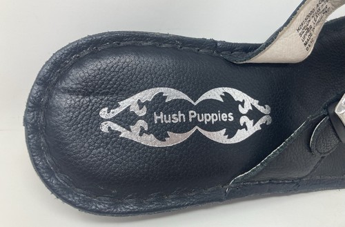 Hush Puppies size 5 (38) Araxa Black leather toe post low heel mule sandals - Picture 10 of 13