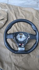 Flat Bottom Black Leather Steering Wheel 05-10 Vw Jetta Golf Gli Gti Mk5 Dsg