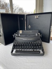 Remington Rand Noiseless Model 7 Portable Typewriter with Case Tested H150325