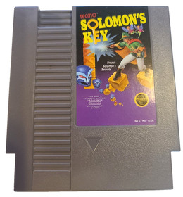 Solomon&rsquo;s Key NES Tecmo Tested Clean w/ Nintendo Protective Snap Case