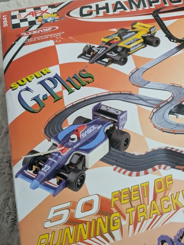 AFX TOMY Champion Rally 9941 Track Set Super G Plus W/2 Cars 50 Ft Track Tested - Picture 23 of 24