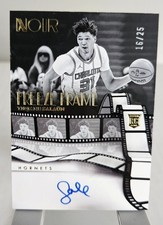 2024-25 Panini Noir Freeze Frame Signatures Gold Tidjane Salaun /25 Rookie 