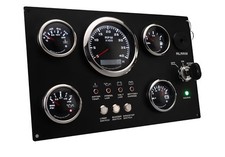W Pro 5 Gauge Set Instrument Panel 4000 Rpm 12v Red Led For Marine Boat Yacht W Pro 5 Gauge Set Instrument Panel 4000 Rpm 12v Red Led For Marine Boat Yacht