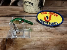 Vintage Luhr Jensen Pre Rapala Hot Shot 40 Green Gold Prism Fishing Lure