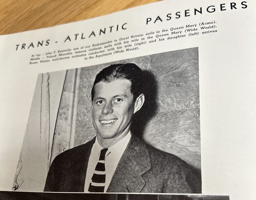 1939 CUNARD FOREIGN TRAVEL Magazine JOHN F. KENNEDY über die Queen Mary nach London - Bild 6 von 23