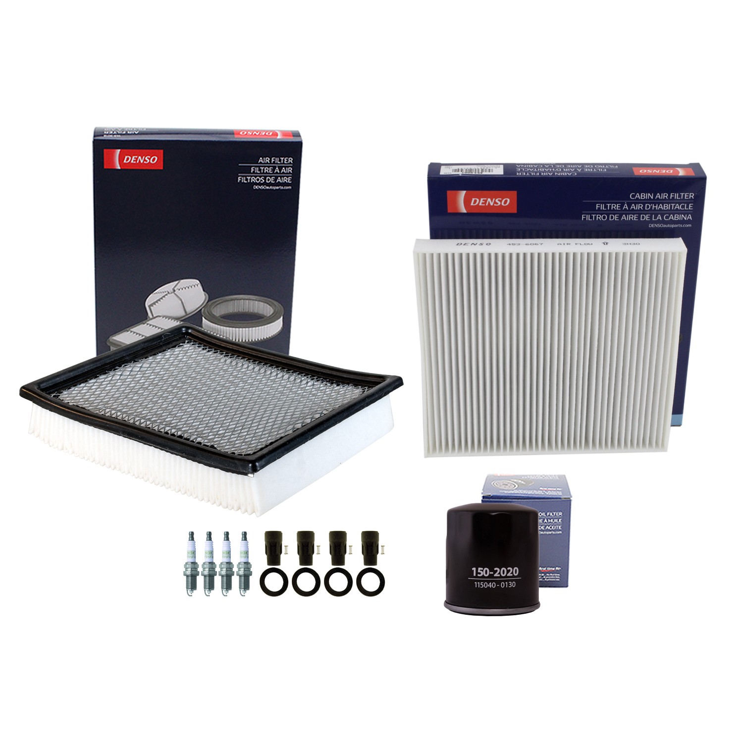 Denso Tune Up Kit NGK 4 Spark Plugs  Boots Kit for Dodge Journey 2.4L L4 ED3 B