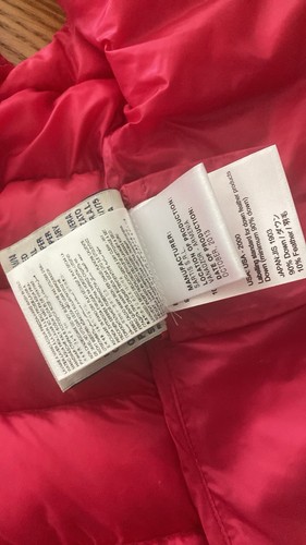 Moncler Girl's Liane Pink Quilted Down Vest Size 14 - Picture 9 of 10