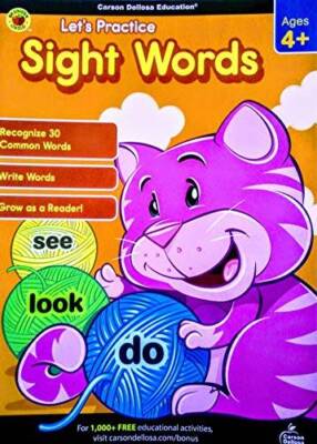 Let's Practice Sight Words - Staple Bound By Carson-Dellosa (Author) - GOOD
