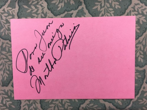 Martha Patricia - MEXICAN CINEMA - Aborto: Canto a la vida  - Autographed 1983 - Picture 1 of 2