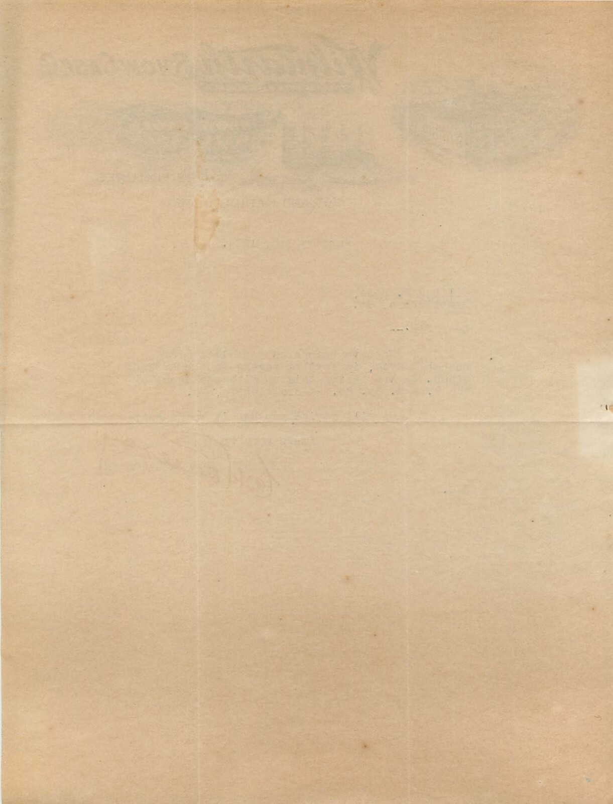 Billhead, Wilmarth Show Case Co, Store Fixtures, Grand Rapids, Michigan