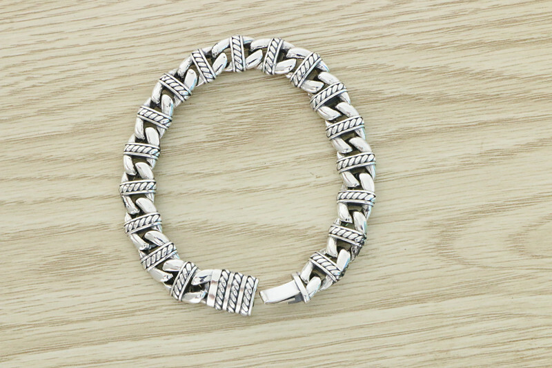 Bracelet Anchor Chain with Ribbons Sterling Silver 925 | eBay