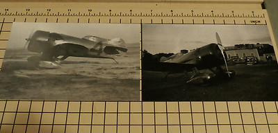 LOT OF 2:  GEE BEE Airplanes #53 (MODEL Z) B & W 4'' X 6'' AIRPLANE Photographs 