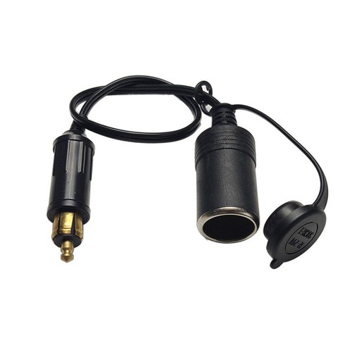 DC 12V 24V EU Plug For BMW DIN Hella Motorcycle Charger to Car Cigarette Lighter