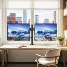 Dual Monitor Stand,Desk-Monitor Arms for Two 13-32 Inch Monitors with Tools Set
