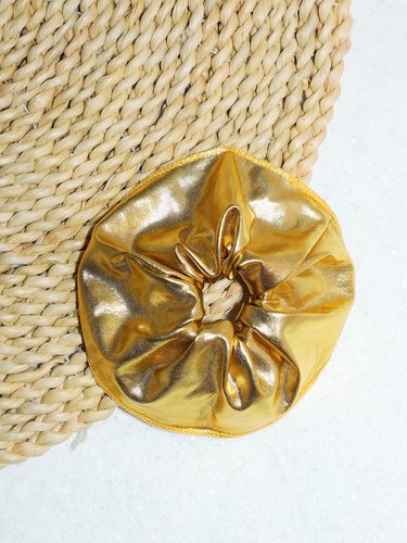 Mädchen Haar Scrunchies Elastisch Glänzend Metallic Pferdeschwanz Halter Scrunchy Accessoire - Bild 5 von 28