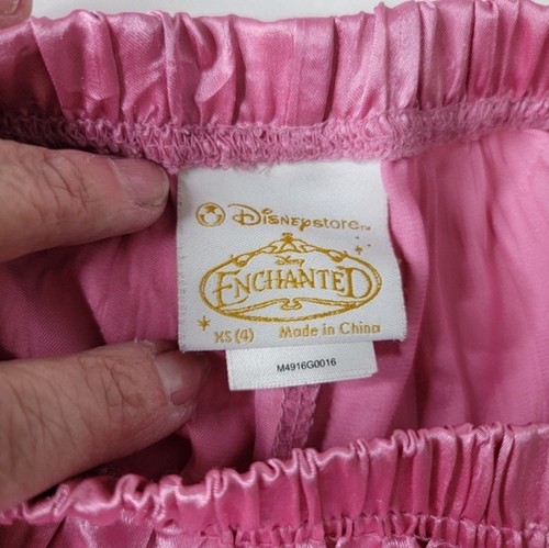 Disney Store Enchanted Giselle 2 pc pink pajama set girl Size XS 4 Soft Silky - Picture 6 of 10